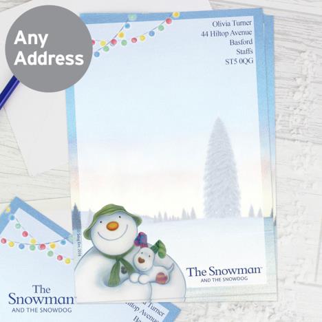 Personalised The Snowman & The Snowdog Stationery Set Extra Image 1